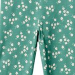Legging-verde-con-estampado-de-flores-para-niña-104831871