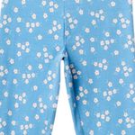 Legging-celeste-con-estampado-de-flores-para-niña-104831880