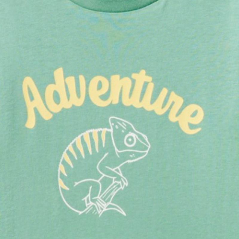 Camiseta-verde-con-estampado-para-niño-104834059