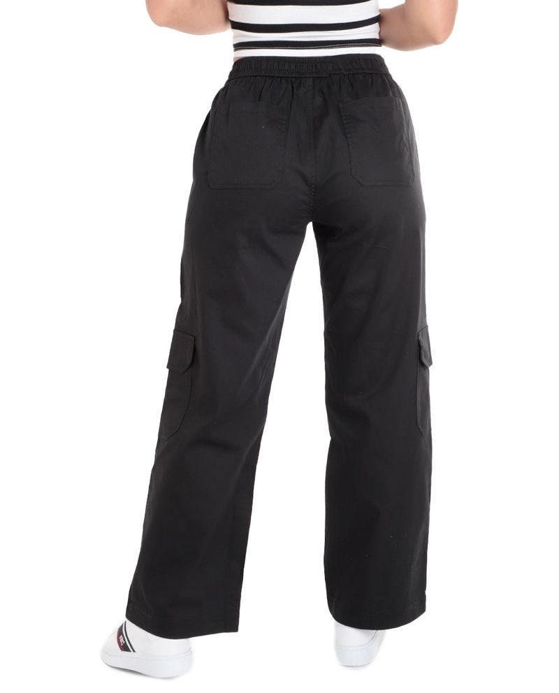 104660830-Pantalon-Orange-cargo-negro-de-cintura-alta-para-mujer