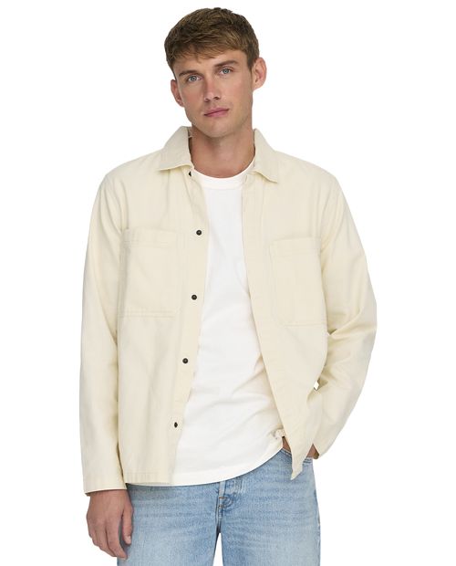 Camisa casual comfort fit Only & Sons con textura para hombre