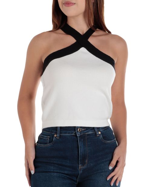 Blusa Active Basic crop top sin mangas para mujer