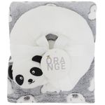 Frazada-gris-con-almohada-media-luna-para-bebe-niño