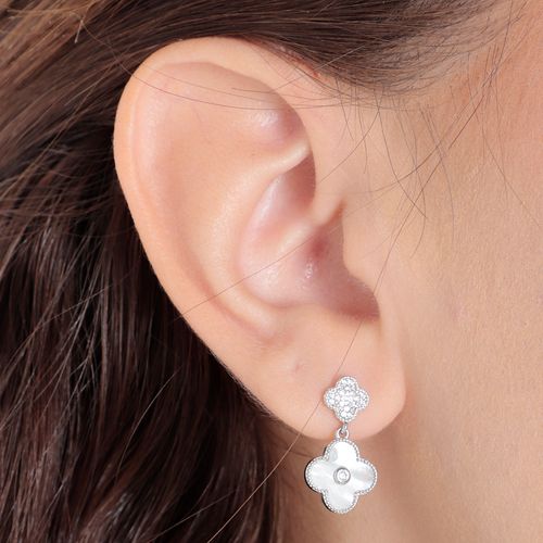 Aretes de plata para mujer