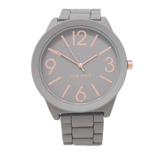 Reloj Nine West análogo resina gris para mujer