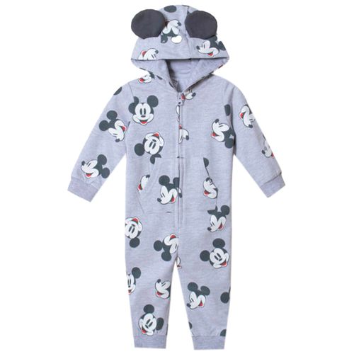 Pijama gris con estampado para bebé niño