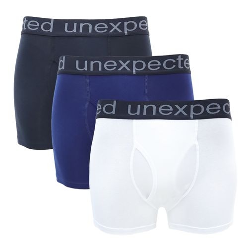 Pack de 3 boxers briefs Unexpected multicolor sólidos para hombre