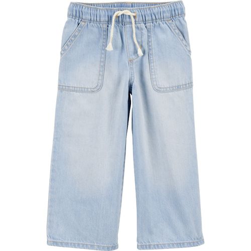 Jeans celeste sólido para niña