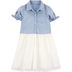 Vestido-bicolor-solido-para-niña-104840767