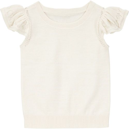 Blusa blanca sólido para niña