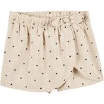 Falda-short-beige-con-puntos-para-niña-104840843