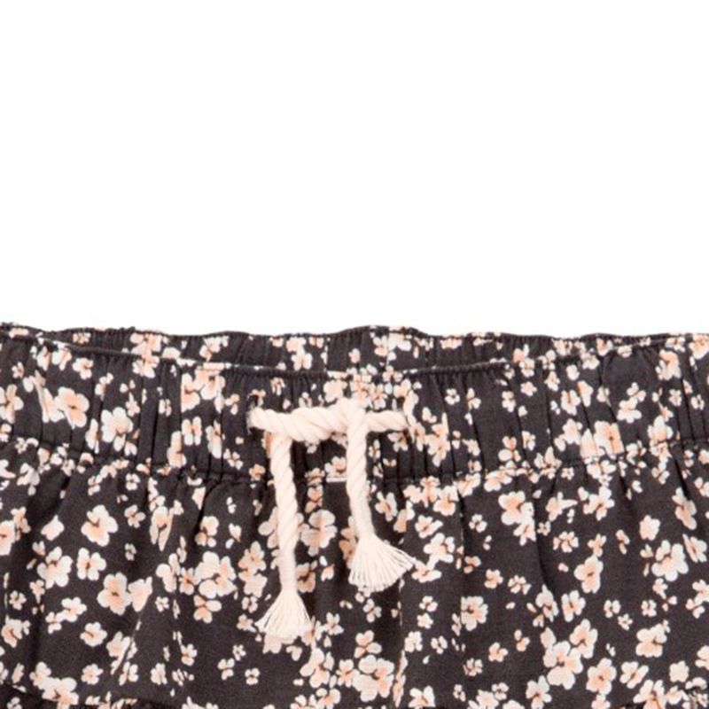 Falda-negra-con-estampado-de-flores-para-niña-104840758