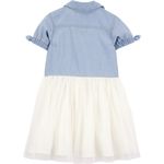 Vestido-bicolor-solido-para-niña-104840767