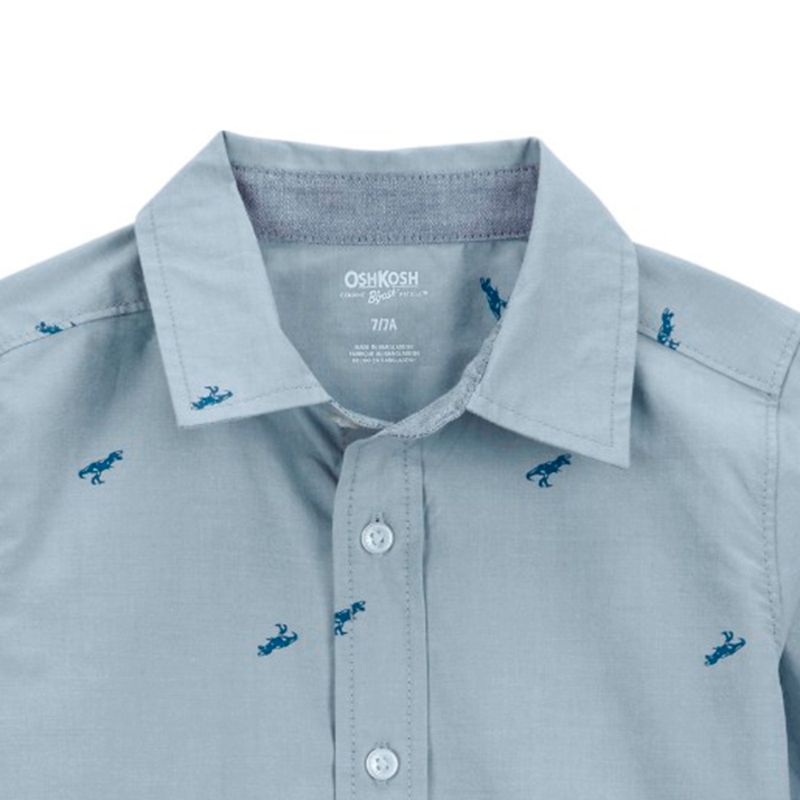 Camisa-gris-con-estampado-de-dinosaurios-para-niño-104840852