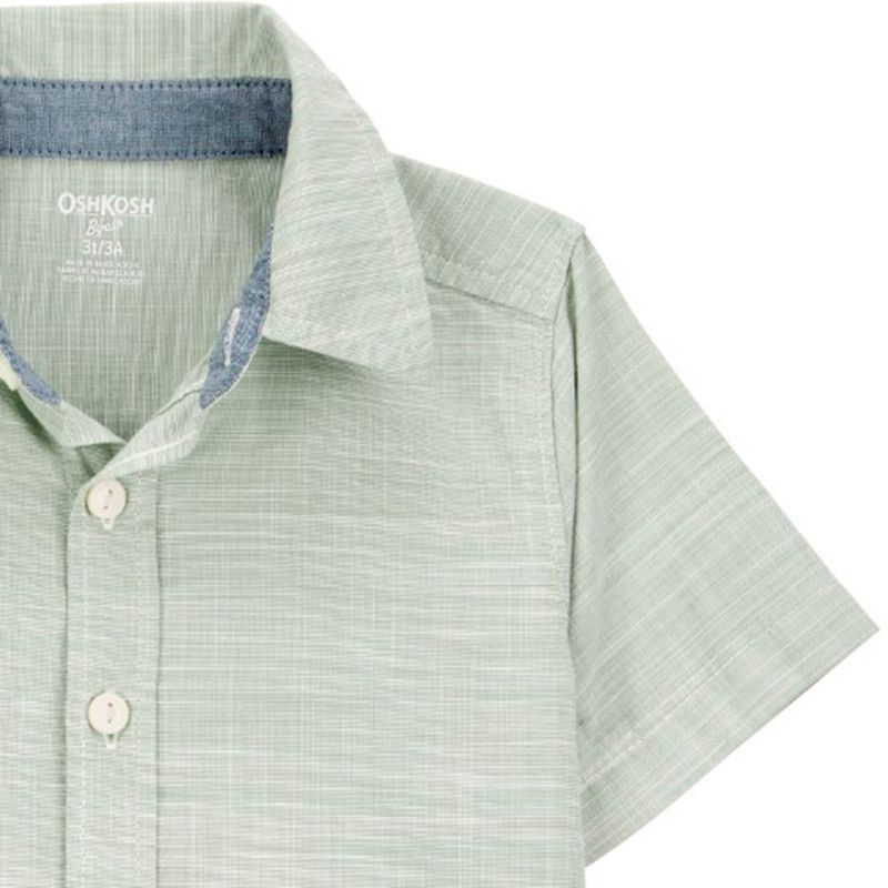 Camisa-verde-solido-para-niño-104840830