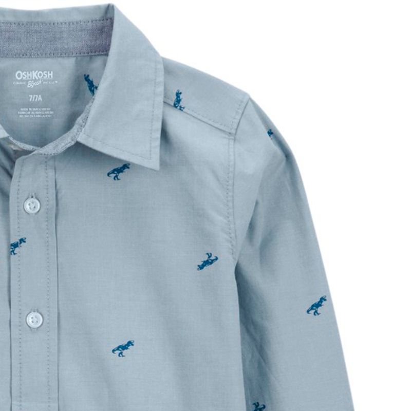 Camisa-gris-con-estampado-de-dinosaurios-para-niño-104840852