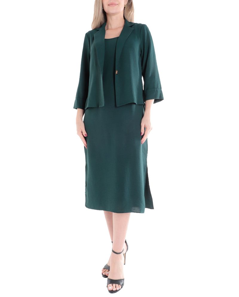 104789985-Vestido-Connected-Apparel-shift-verde-para-mujer