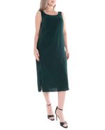 104789985-Vestido-Connected-Apparel-shift-verde-para-mujer