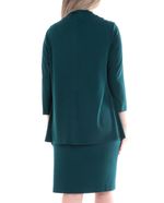 104789991-Vestido-Connected-Apparel-formal-verde-mangas-3-4-para-mujer