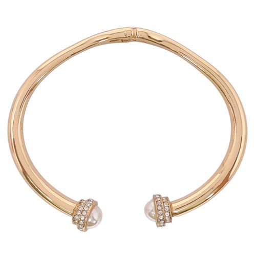 Brazalete con baño de oro 4mm -8" para mujer