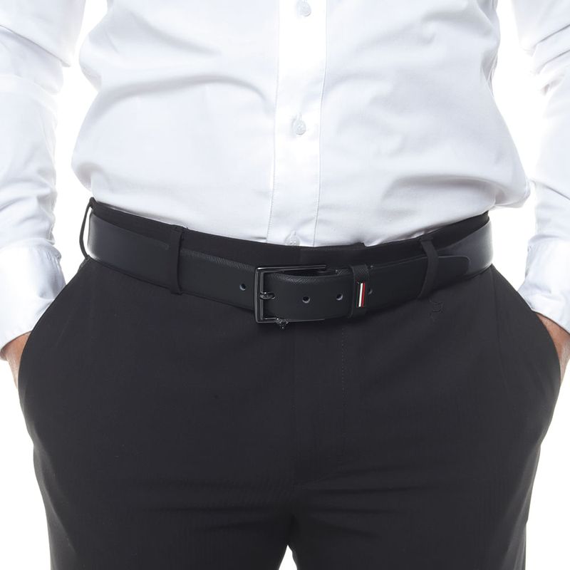 Cinturon-tradicional-Tommy-Hilfiger-negro-con-textura-para-hombre-104259496