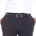 Cincho-formar-Tommy-Hilfiger-cafe-oscuro-de-cuero-para-hombre-104259508
