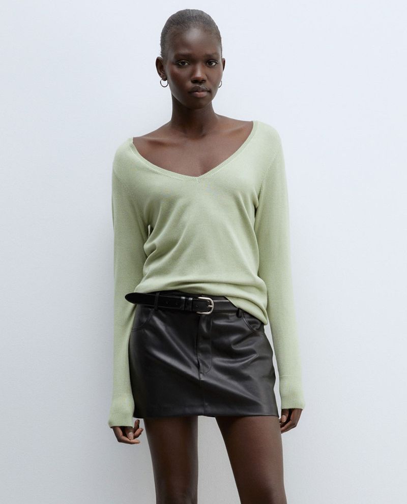 104832461-Sueter-Sfera-pull-over-verde-manga-larga-para-mujer