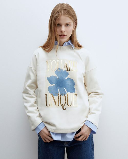 Suéter Sfera pull over estampado manga larga para mujer