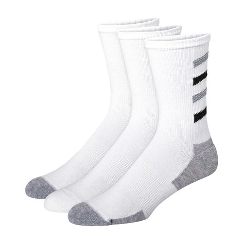 Pack de 3 pares de calcetines Hanes crew blancos texturizados para hombre