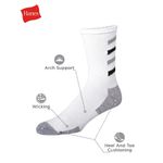 104837523-Pack-de-3-pares-de-calcetines-Hanes-crew-blancos-texturizados-para-hombre