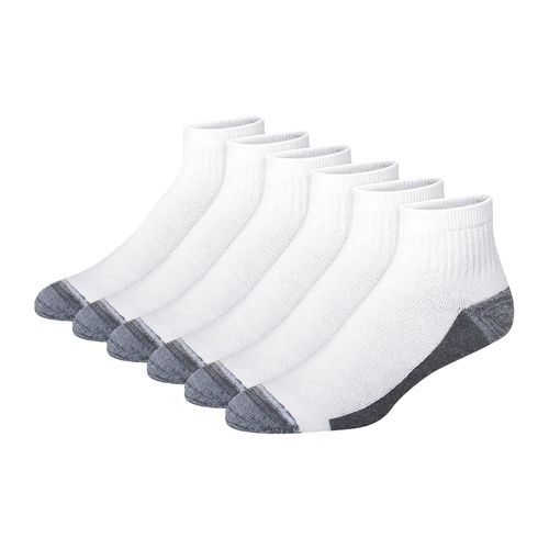 Pack de 6 pares de calcetines Hanes ankle bicolor texturizados para hombre