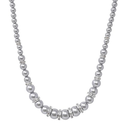 Cadena de plata 6mm-18" para mujer