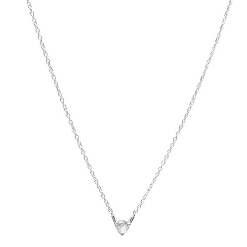 Cadena con dije de plata para mujer