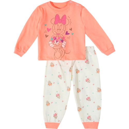 Pijama de 2 piezas bicolor con estampado de Minnie Mouse para bebé niña