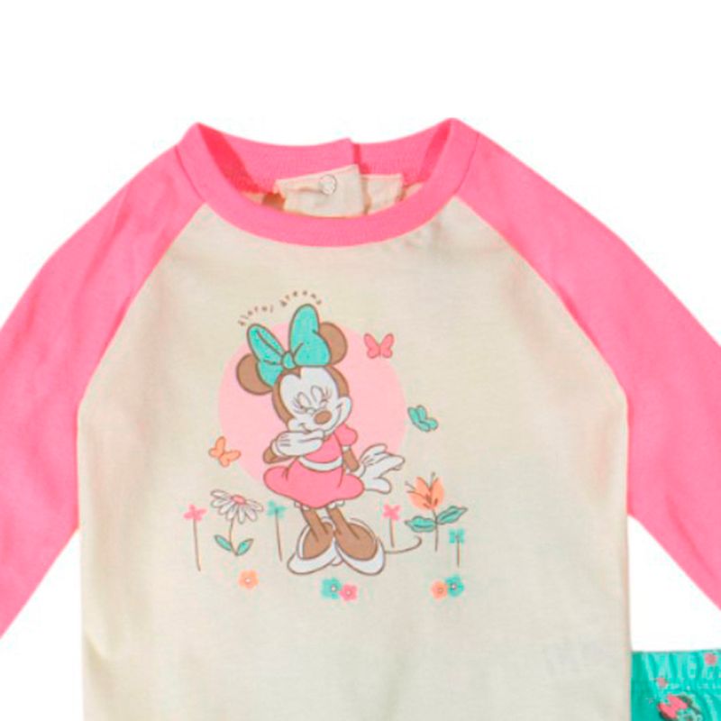 Pijama-de-2-piezas-multicolor-con-estampado-de-Minnie-Mouse-para-bebe-niña-104743651