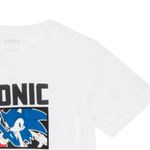 Camiseta-blanca-con-estampado-de-Sonic-para-niño-104750511