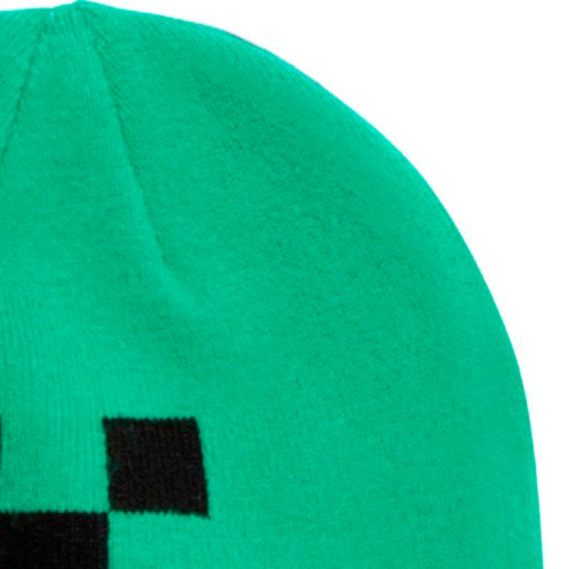 Gorro-verde-con-estampado-de-Minecraft-para-niño-104750386