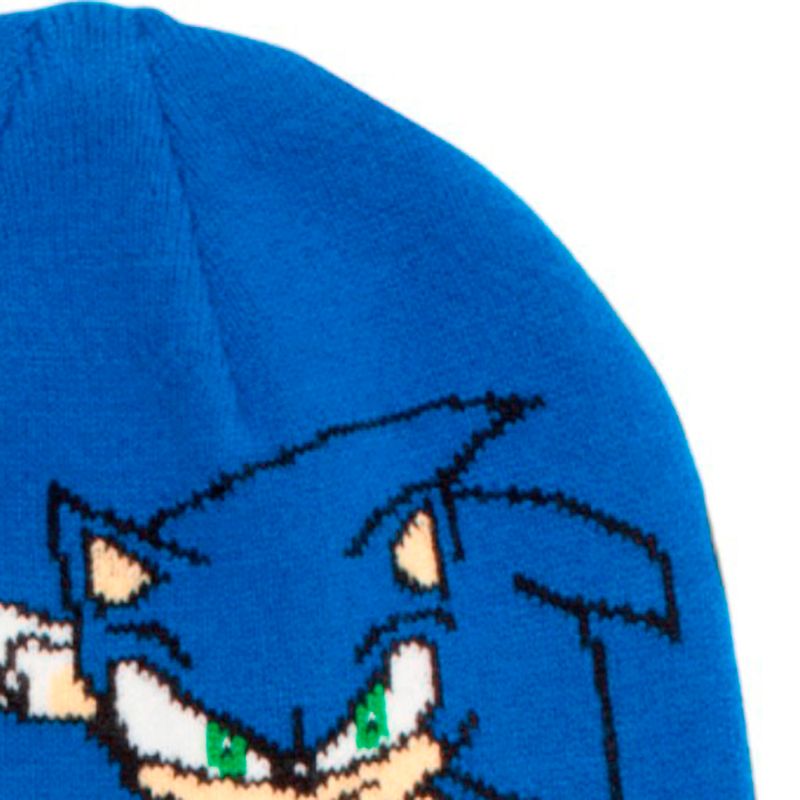 Gorro-azul-con-estampado-de-Sonic-para-niño-104750385