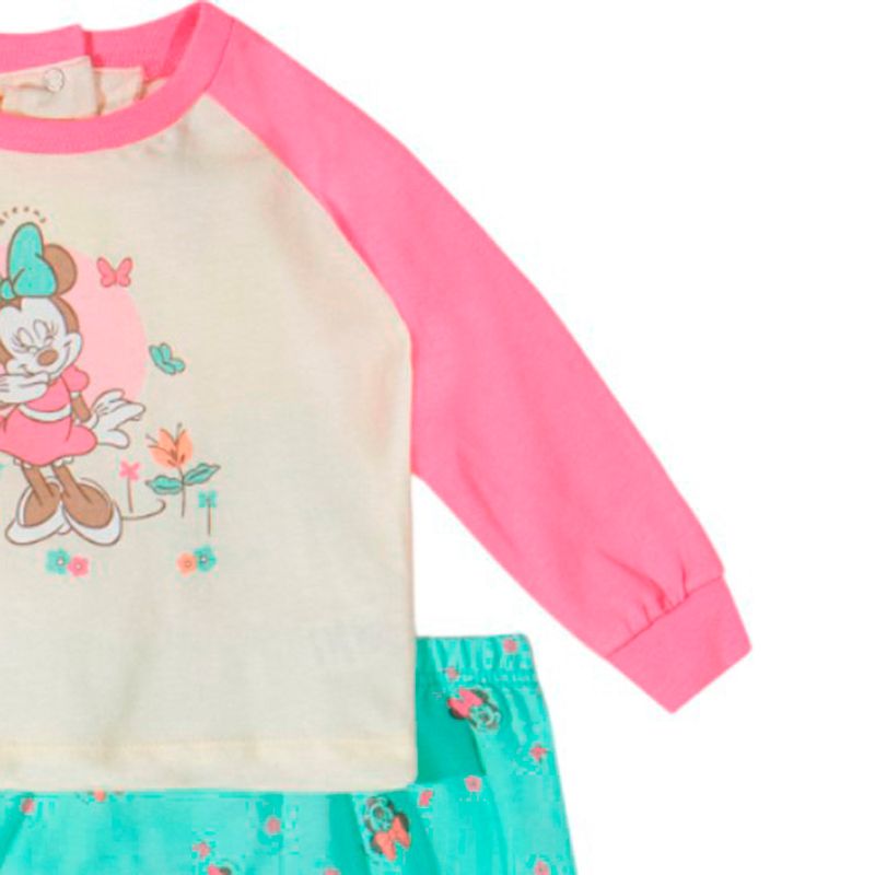 Pijama-de-2-piezas-multicolor-con-estampado-de-Minnie-Mouse-para-bebe-niña-104743651