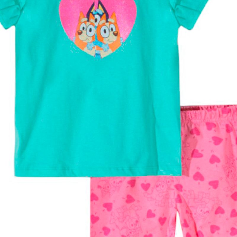 Pijama-de-2-piezas-bicolor-con-estampado-de-Bluey-para-niña-104774295