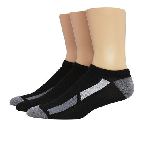 Pack de 3 pares de calcetines invisibles Hanes color block para hombre