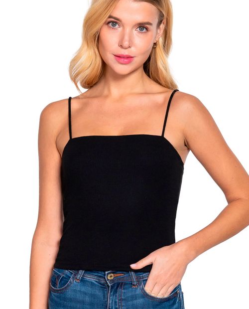 Blusa Active Basic crop top de tirantes para mujer