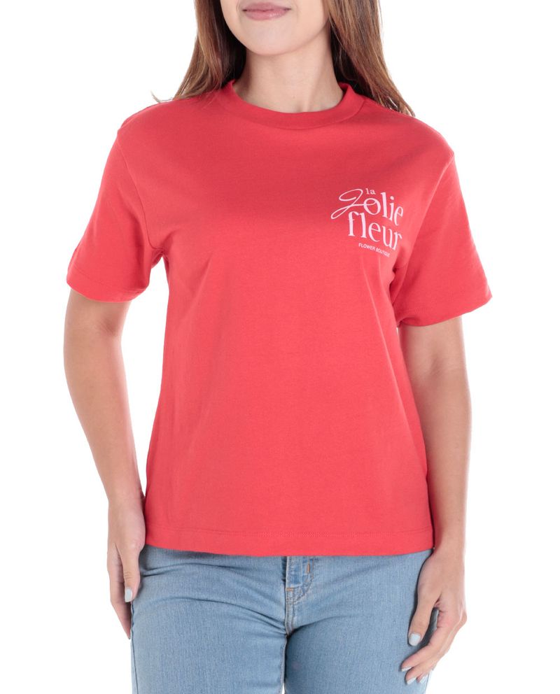 104803406-Camiseta-Orange-estampada-manga-corta-para-mujer