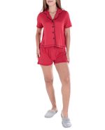 104661365-Pijama-con-short-Rene-Rofe-roja-manga-corta-para-mujer