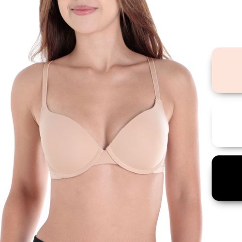 Set de 3 brasieres Rene Rofe push up para mujer