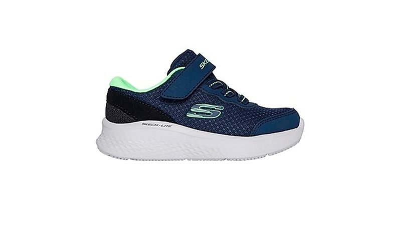 Zapato deportivo casual Skechers azul para bebé niño