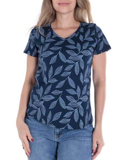 Camiseta Nicolle estampada manga corta para mujer