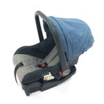 Coche-y-silla-para-carro-para-bebe-compacto-azul-y-gris