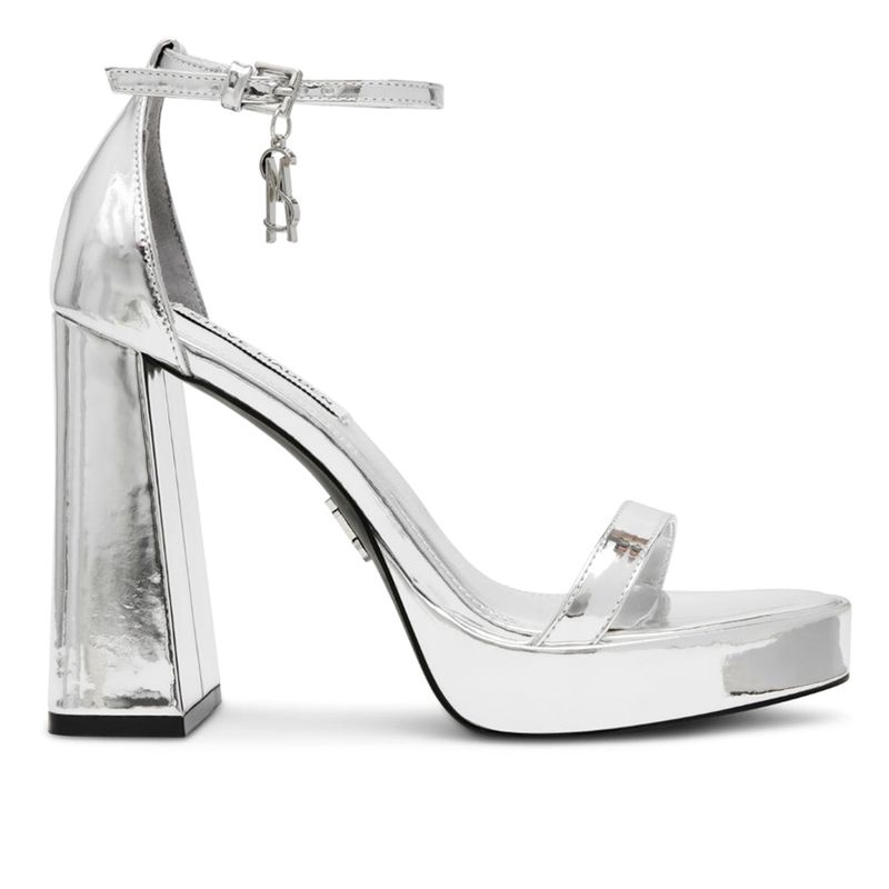 Tacones Zapatillas Plateadas Steve Madden Sandalias Steve Madden