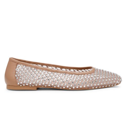 Zapato casual ballerina Steve Madden beige para mujer